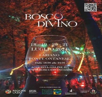 "BoscodiVino" Parco Castelli Romani, Lariano 18 - 21 luglio 2024