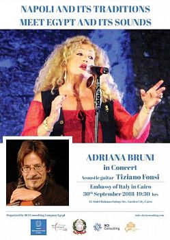 ADRIANA BRUNI E IL M° TIZIANO FONSI IN CONCERTO IN EGITTO